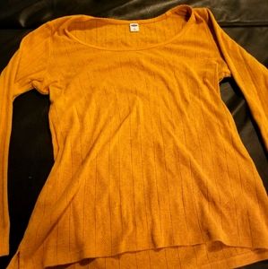 Yellow long sleeve tee